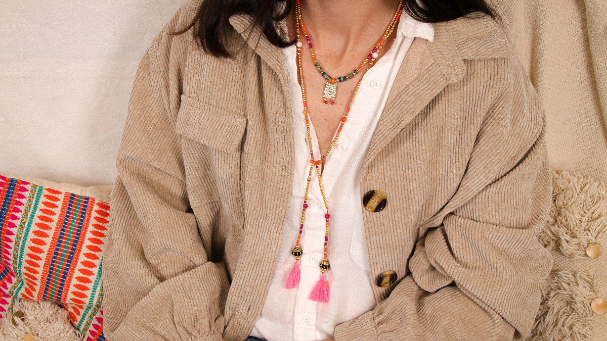 Schéma DIY Bijoux bohème avec perles heishi Turquoise africaine, graines naturelles et rocailles Schéma DIY Bijoux bohème avec perles heishi Turquoise africaine, graines naturelles et rocailles