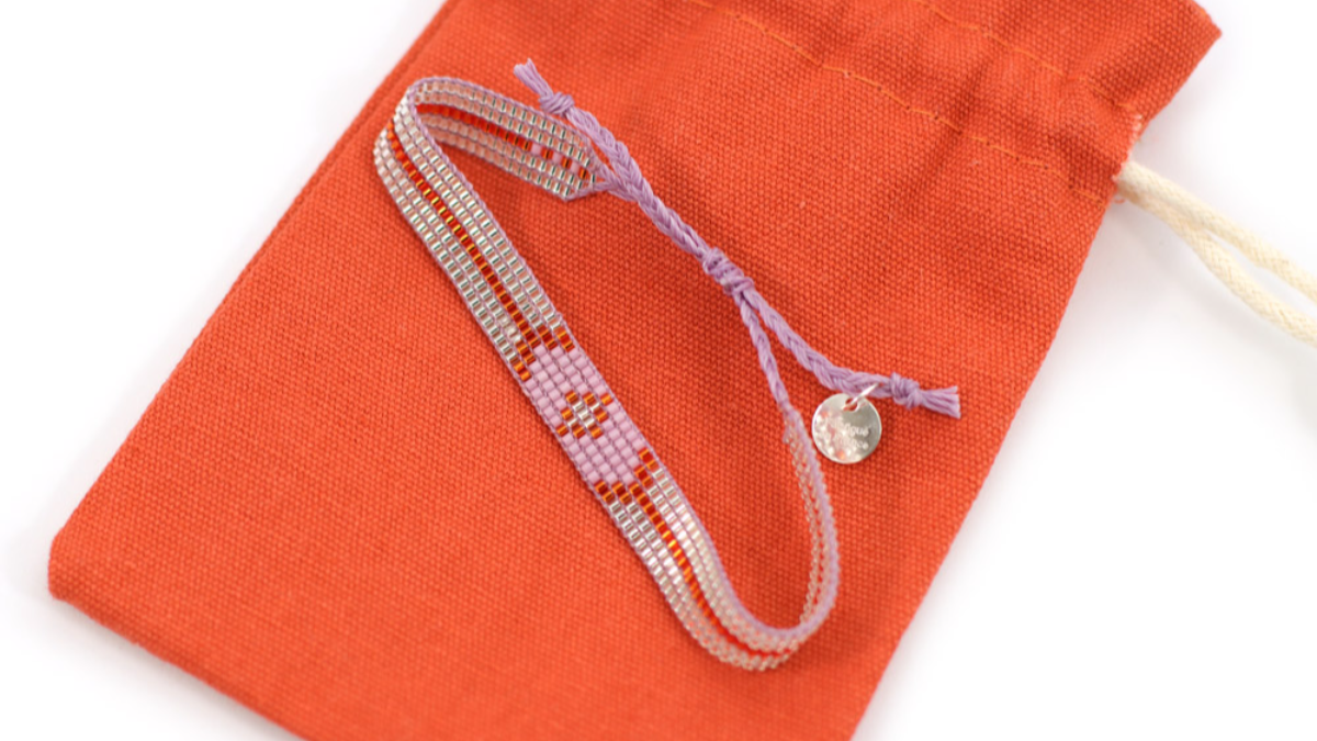 Bracelet Miyuki delicas 15/0 sur métier à tisser : Etape 12 Bracelet Miyuki delicas 15/0 sur métier à tisser : Etape 12