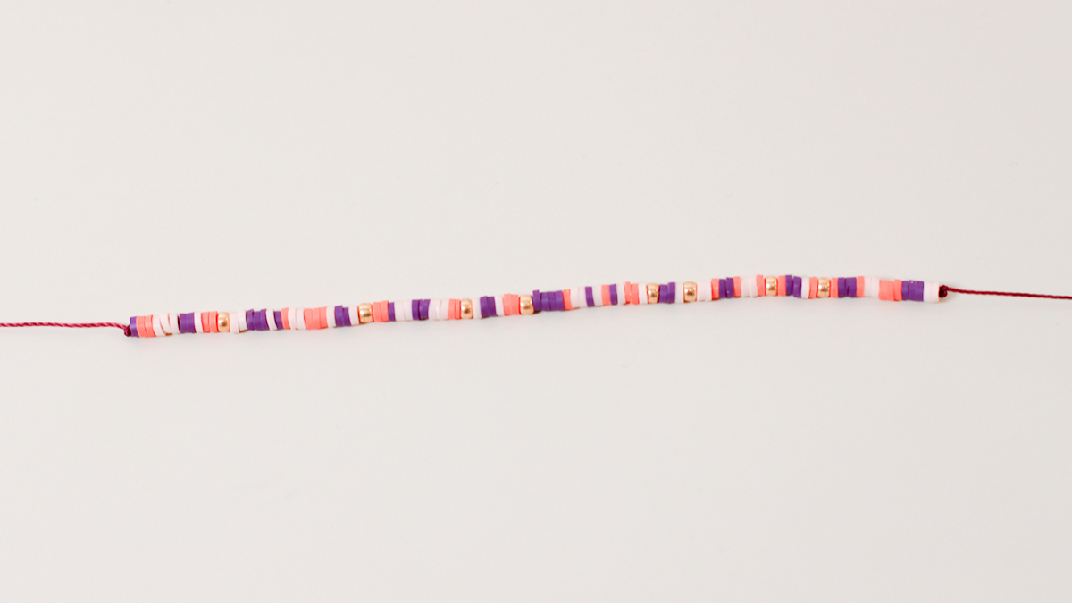 DIY Bracelet multirang pour débutant avec Heishi et Linhasita : Etape 5