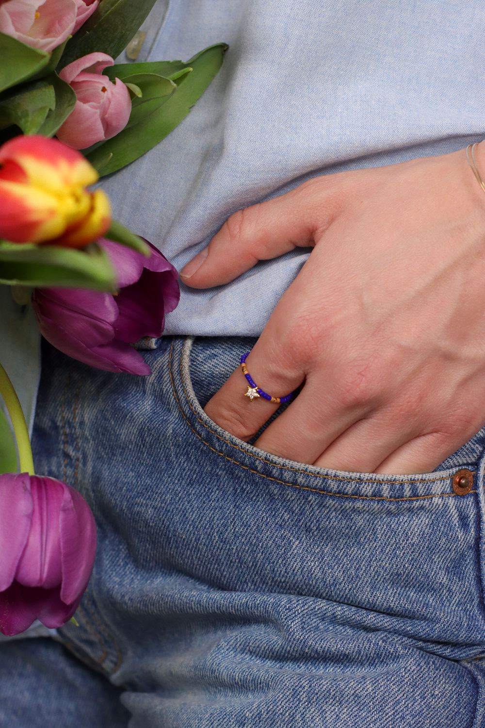 Tuto bague débutant avec perles Miyuki et fil Gold Filled (or laminé)