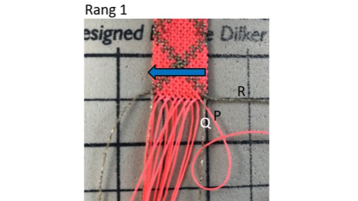 Bracelets unis ou à motifs en micro macramé avec fil ciré Linhasita : Etape 14
