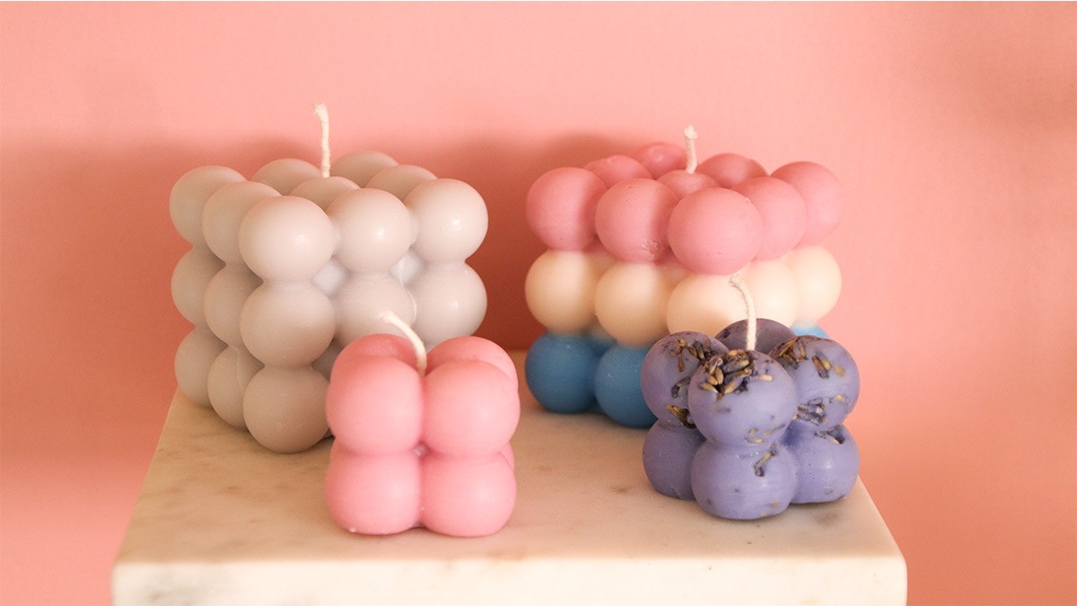 Schéma DIY Bougies Bubble colorées et tendance Schéma DIY Bougies Bubble colorées et tendance