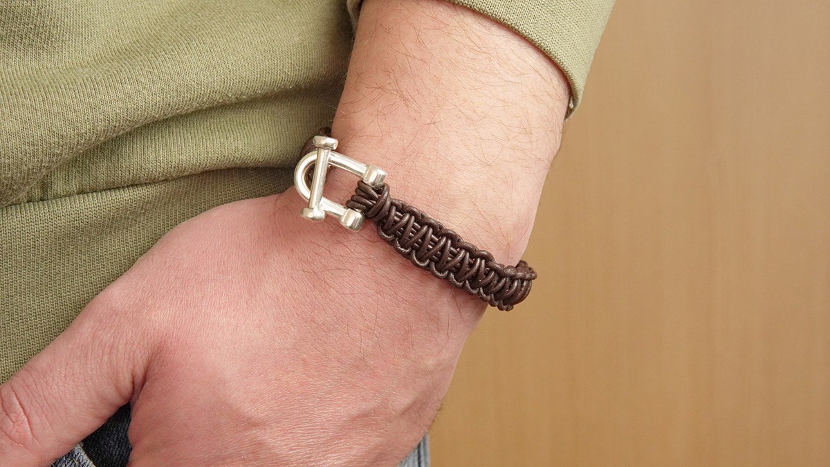 Bracelet Mousqueton Personnalisé - Bracelet Manille Corde Homme