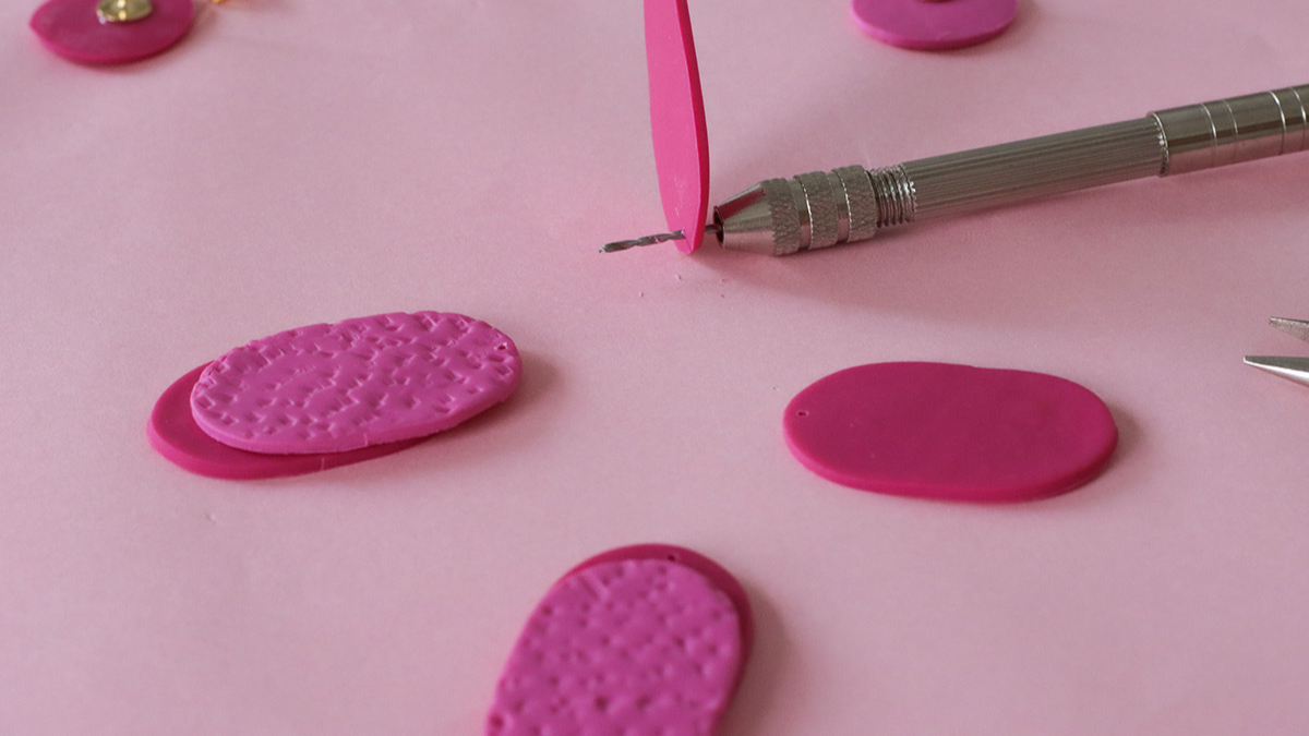 Boucles d'oreilles en pâte fimo pour débutant : Etape 8