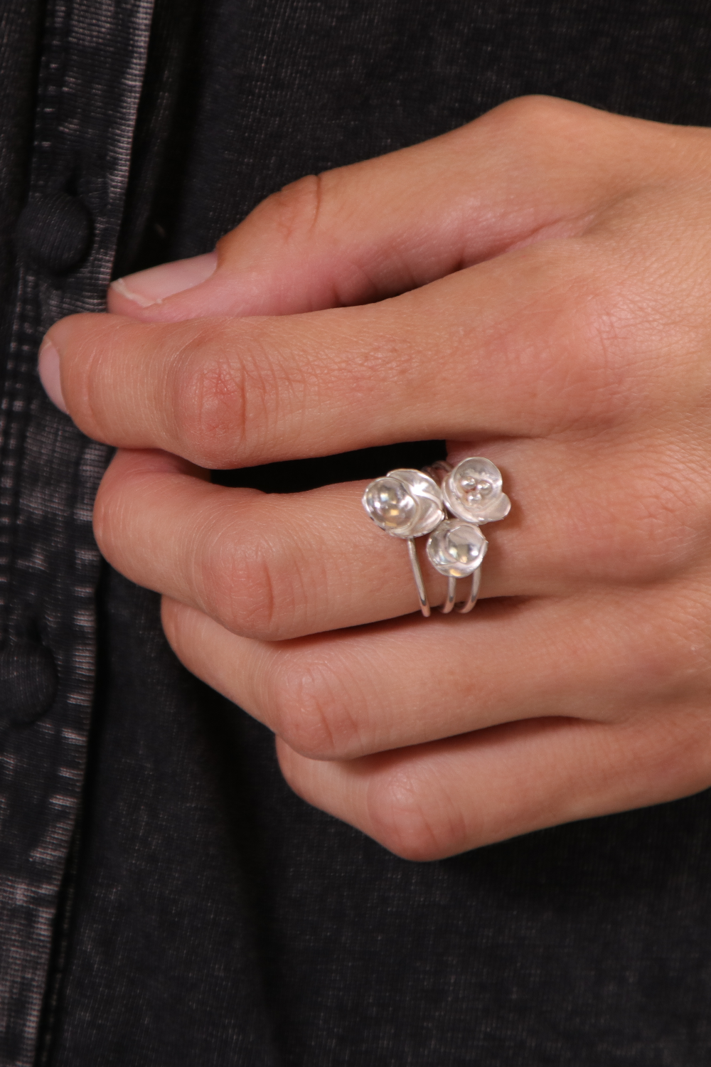 Bague fleur en Argent 925 - Fabriquer une bague soi même