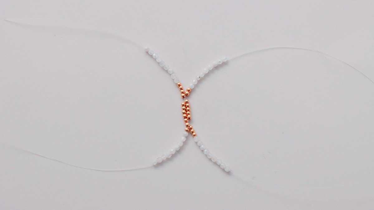 Tuto DIY bagues en accumulation avec perles en pierre naturelle : Etape 2