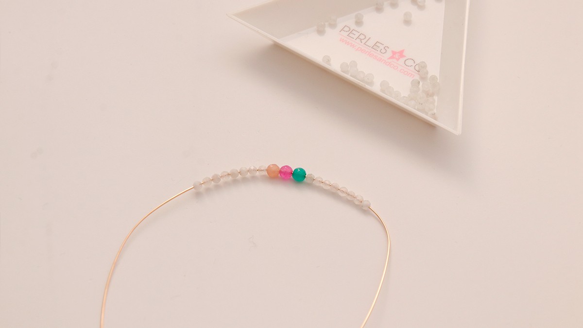 Tuto DIY bagues en accumulation avec perles en pierre naturelle : Etape 6