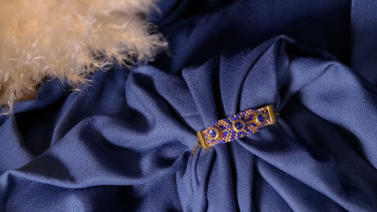 DIY Bracelet tissage peyote et cristaux PureCrystal