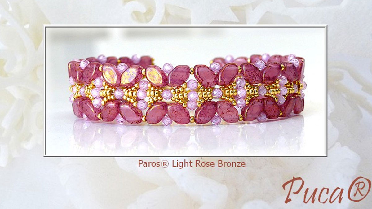 Schéma DIY Bracelet précieux avec des perles Paros et Arcos par Puca