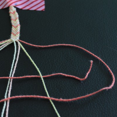 Tuto bracelet brésilien motif chevron : Etape 4 Tuto bracelet brésilien motif chevron : Etape 4