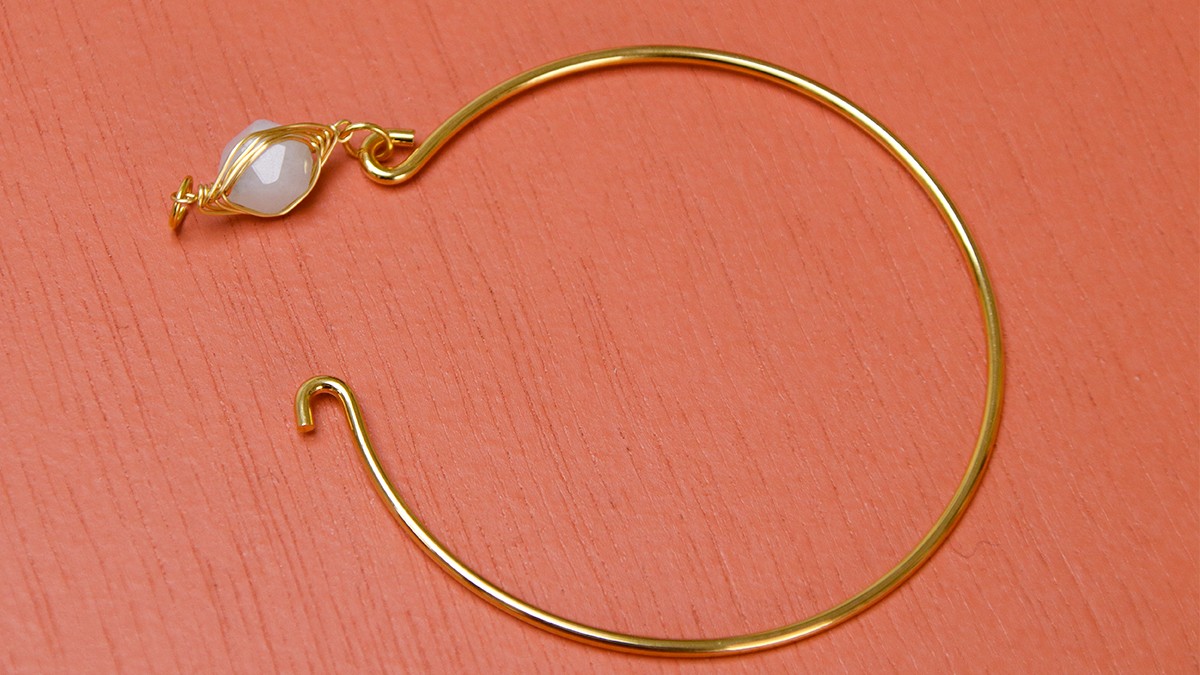 Tuto bracelet jonc intercalaire imitation jade teinté : Etape 2 Tuto bracelet jonc intercalaire imitation jade teinté : Etape 2