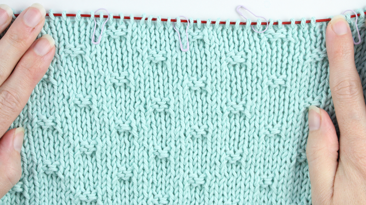 Couverture pour bébé au tricot : Etape 3
