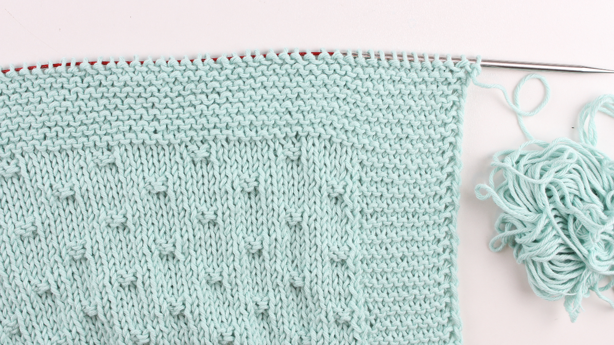 Couverture pour bébé au tricot : Etape 4