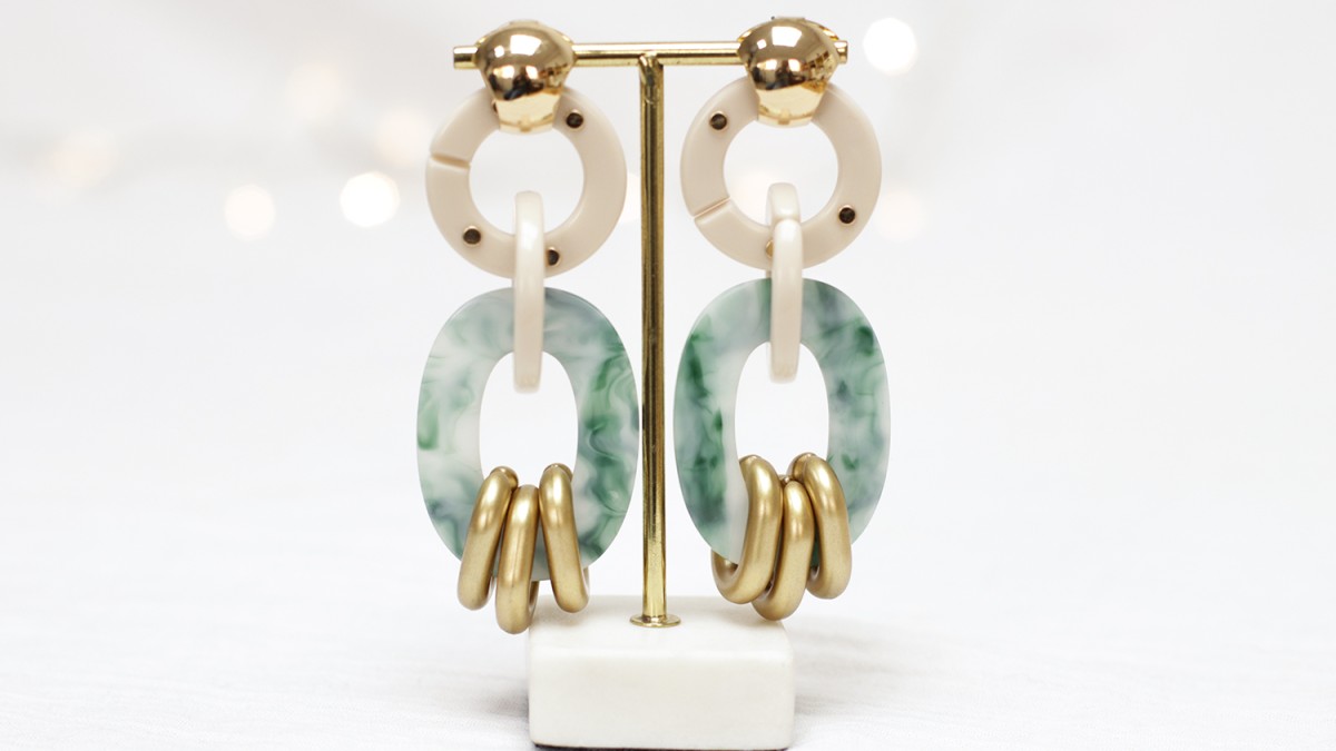 Boucles D'Oreilles Pendantes Cercles Chaînettes – Design Géométrique Doré – Style Bohème – Bijou Femme Élégant – Pour Toutes Occasions