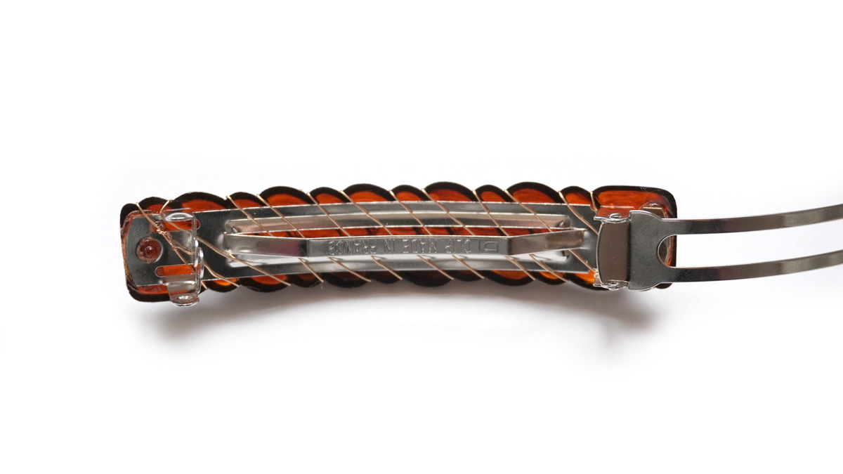 DIY Barrette écailles de tortue avec des perles nacrées : Etape 3