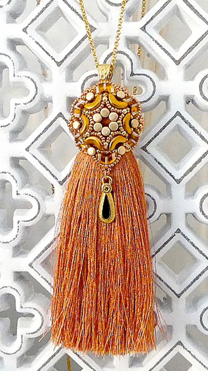 Schéma Tuto Pompon Maloya avec perles Arcos par Puca®