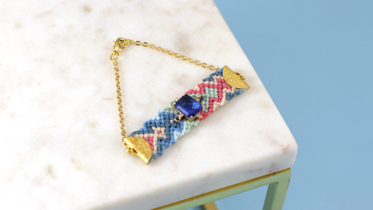 Tuto Bracelet Brésilien motif arrowhead ou pointe de flèche