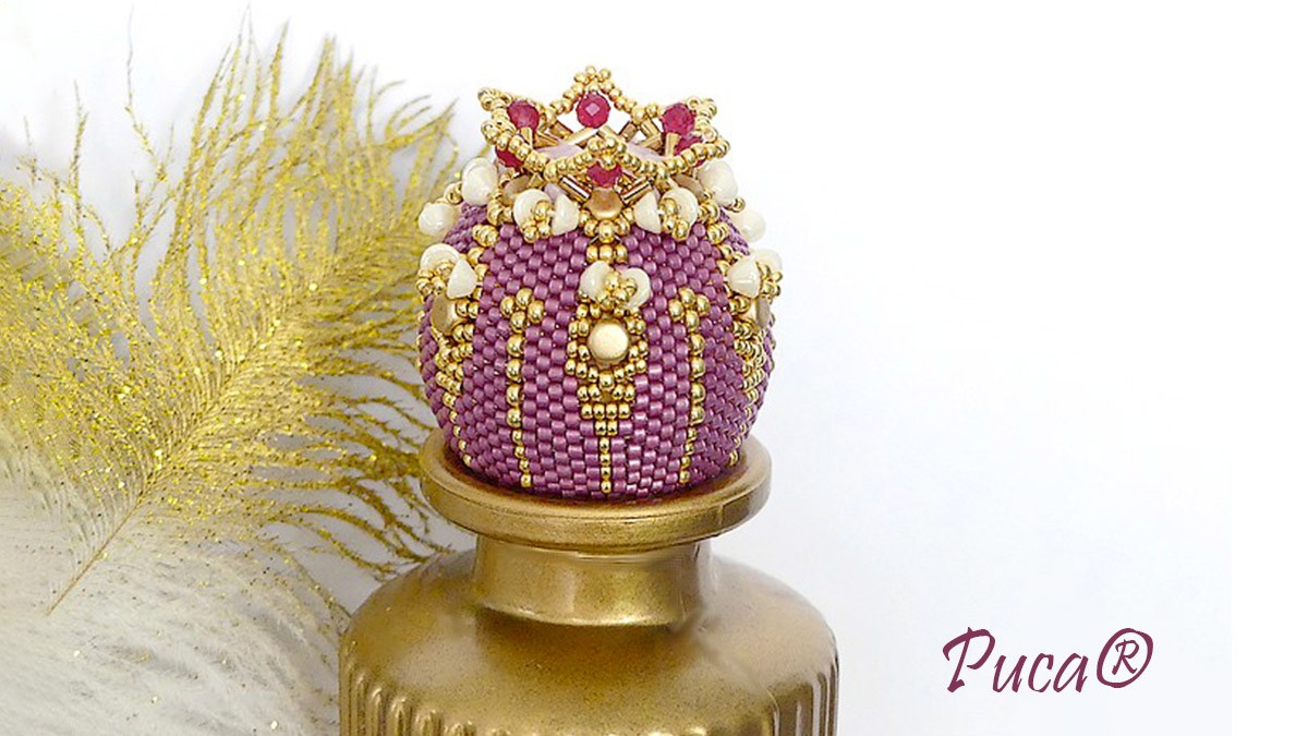 Tuto Bouchon Orchidée avec perles Konos , Piros et Kalos par Puca® Tuto Bouchon Orchidée avec perles Konos , Piros et Kalos par Puca®