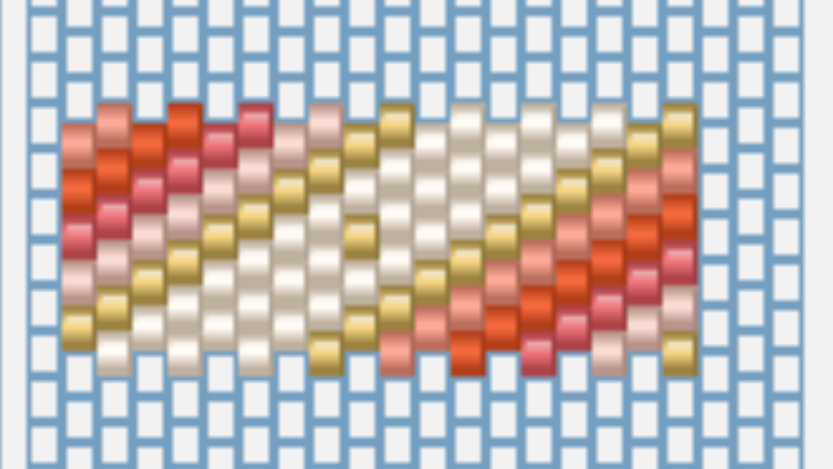 Bracelet peytwist ou spirale à l'aiguille pour débutant : Etape 1