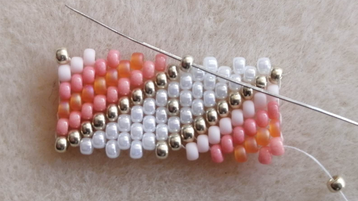 Bracelet peytwist ou spirale à l'aiguille pour débutant : Etape 5