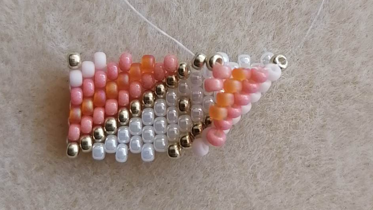 Bracelet peytwist ou spirale à l'aiguille pour débutant : Etape 6