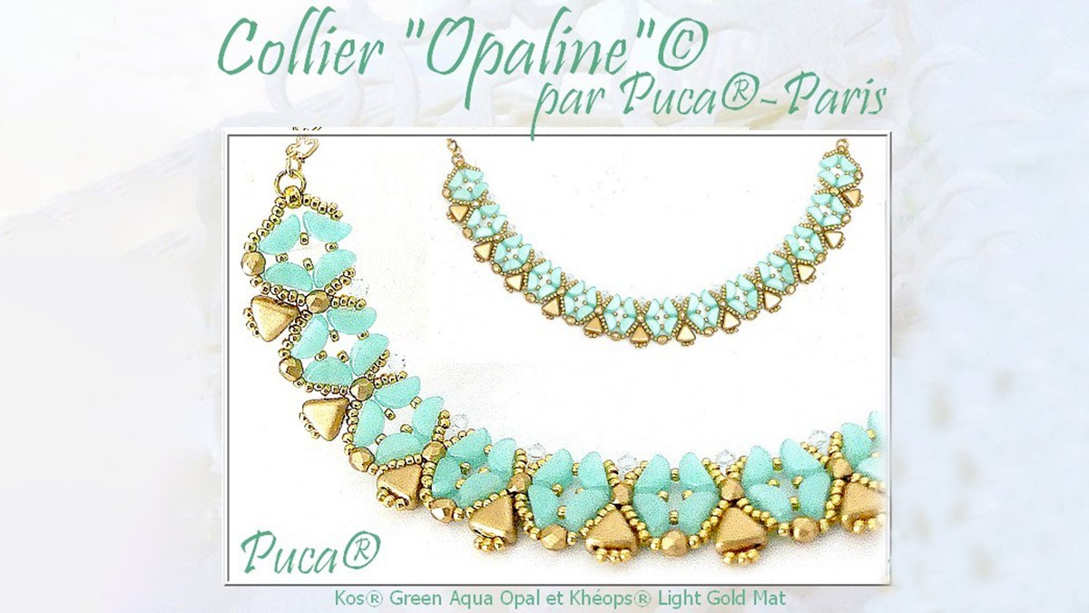 Tuto Collier Opaline avec perles Kos Opal par Puca®
