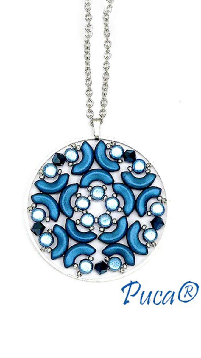 Schéma Pendentif Trianon avec Arcos Chatoyant et Kalos Ice Slushy par Puca®