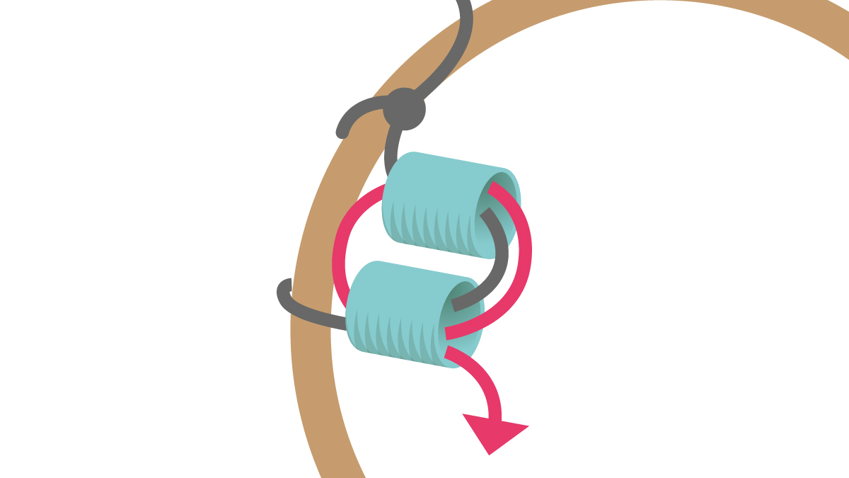 Collier Miyuki avec pendentif rond en Brick Stitch : Etape 2 Collier Miyuki avec pendentif rond en Brick Stitch : Etape 2