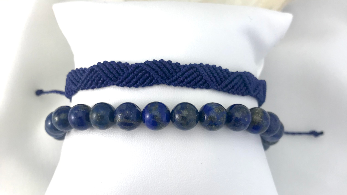 Schéma Bracelet homme en micro macramé