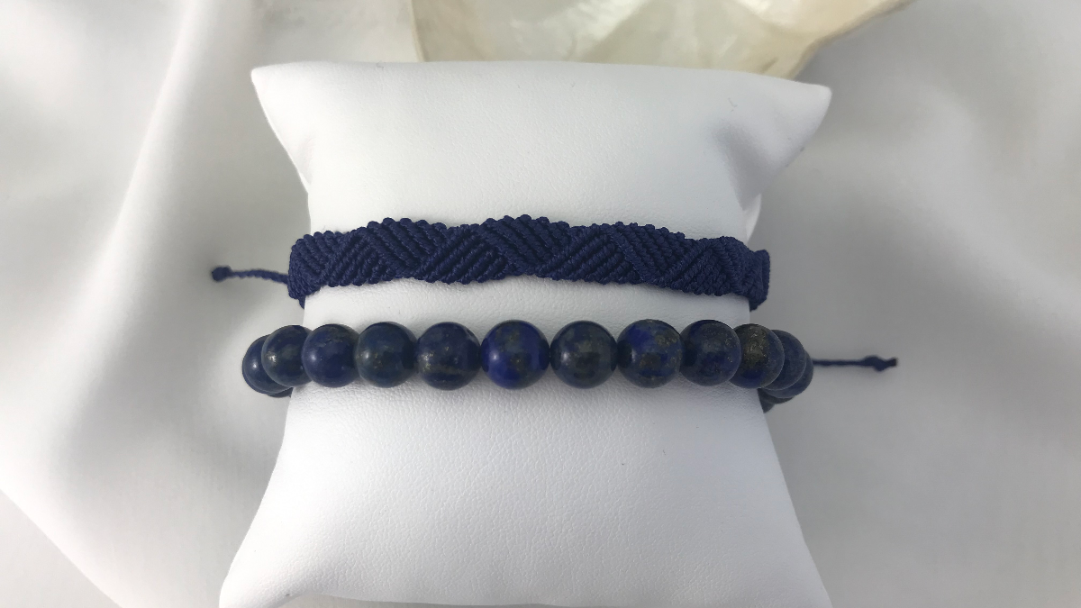 Bracelet homme en micro macramé : Etape 33