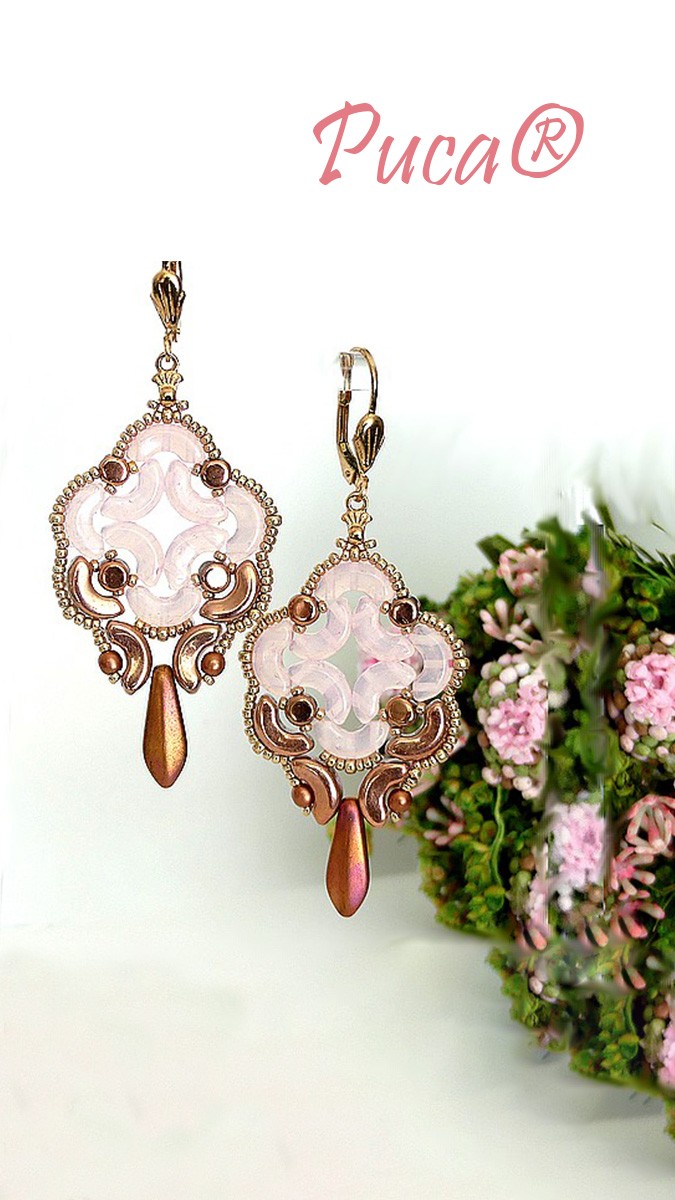 Schéma Boucles d'oreilles Tango avec perles Arcos et Kalos