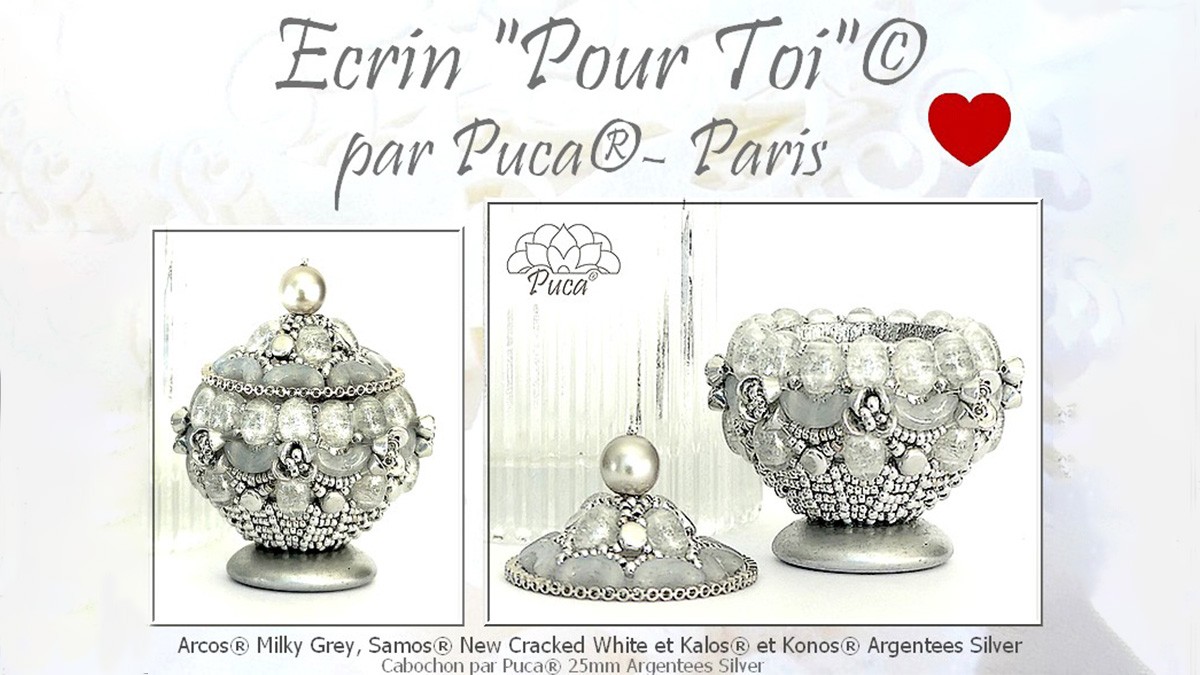 Ecrin pour toi avec perles Arcos®, Samos®, Kalos® et Konos®
