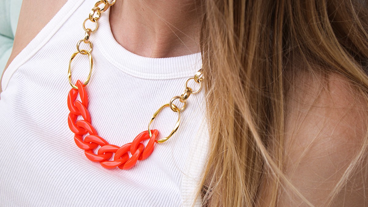 Collier Ras-du-cou Gros Maillons Doré - Acier Inoxydable - Style Bohème