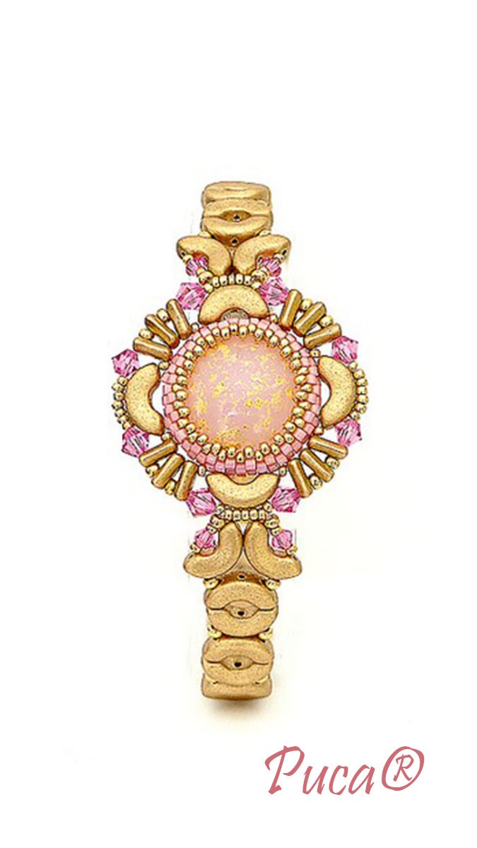 Schéma Bracelet Oméga avec cabochon par Puca®