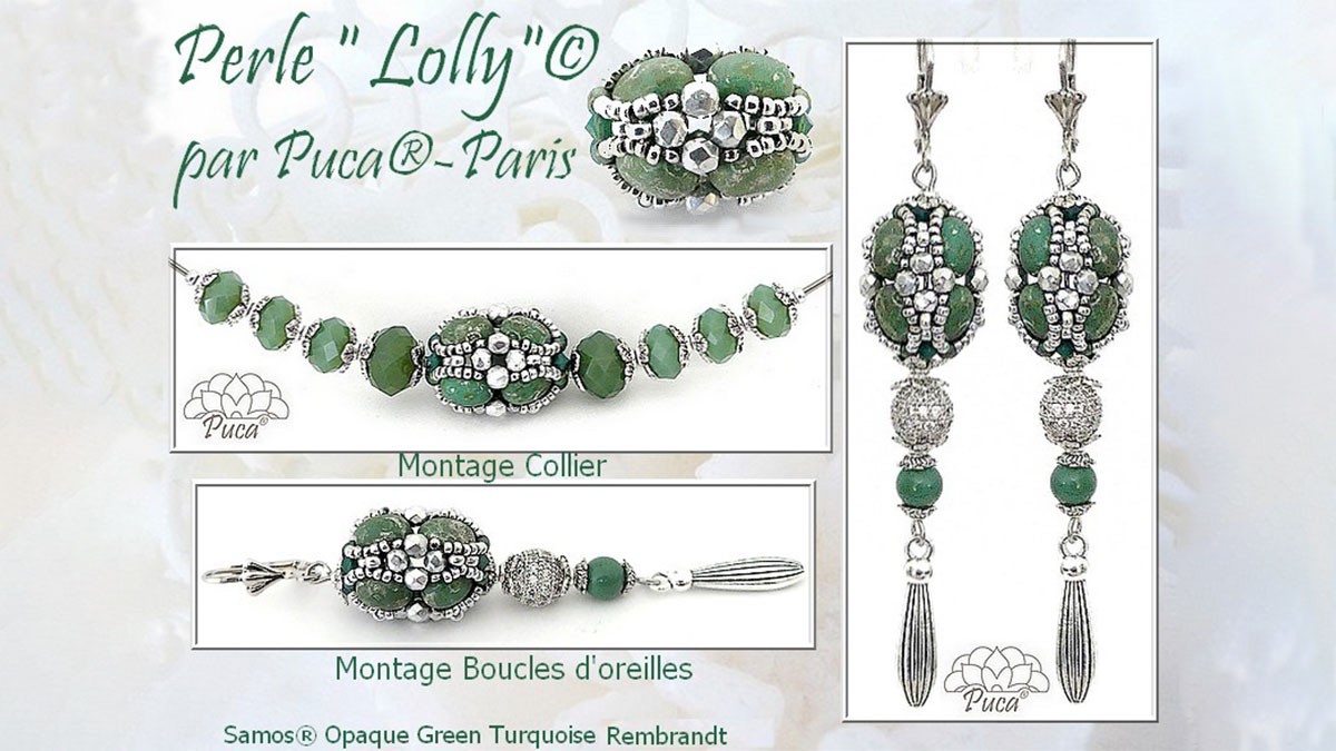 Tuto Perle Lolly avec perles Samos par Puca®