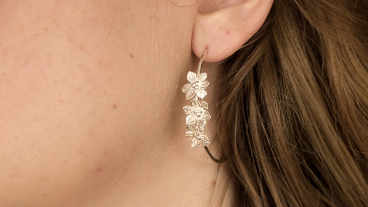 Tuto boucles d'oreilles fleurs en argent 925 - fabrication artisanale Tuto boucles d'oreilles fleurs en argent 925 - fabrication artisanale