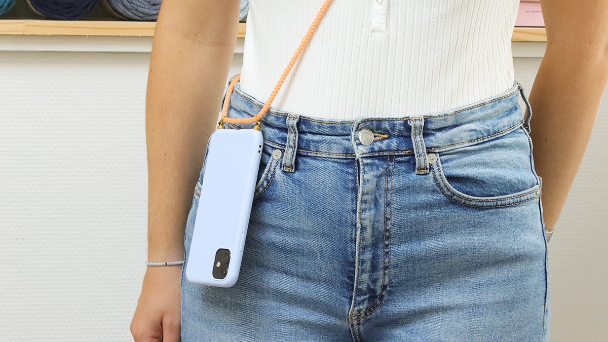 Tuto DIY Cordon de téléphone coloré