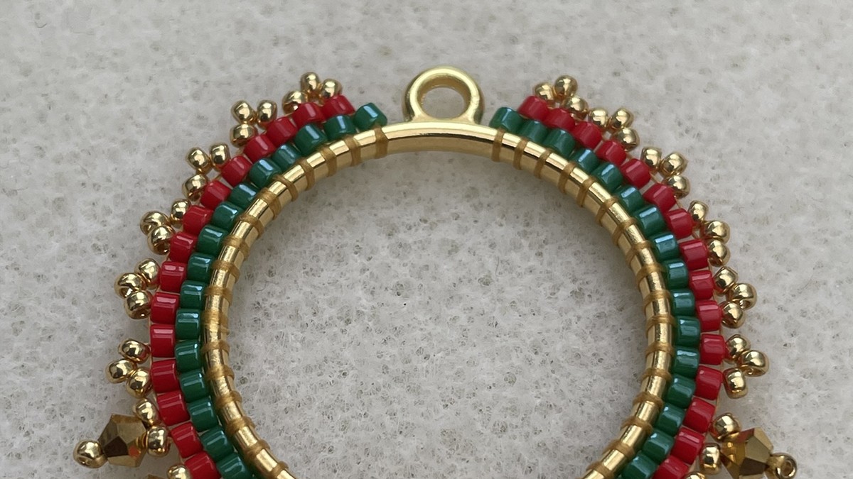 Kit Fabrication Boucles D'oreilles De Noël - 873 Pièces - Perles Rouges/vertes - Accessoires Bijoux