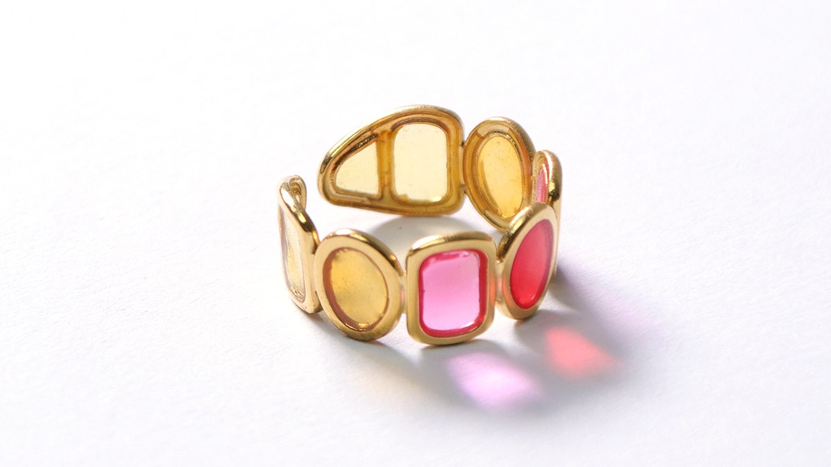 55pcs De gros Lots Cadeaux de fête Mixte Anneau Bijoux Résine