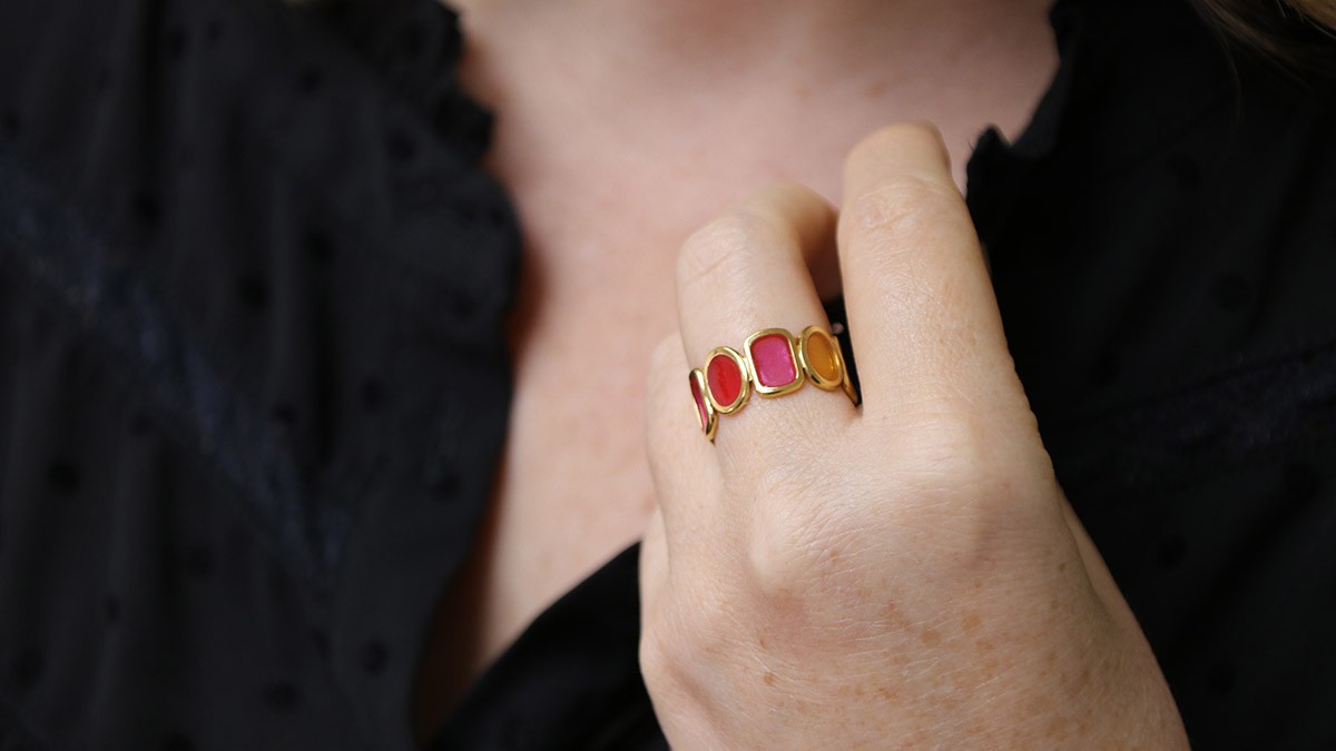 Schéma DIY bague multicolore en résine UV LED Schéma DIY bague multicolore en résine UV LED