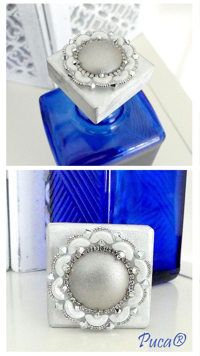 Schéma Bouchon Armand avec support en bois à customiser par Puca®