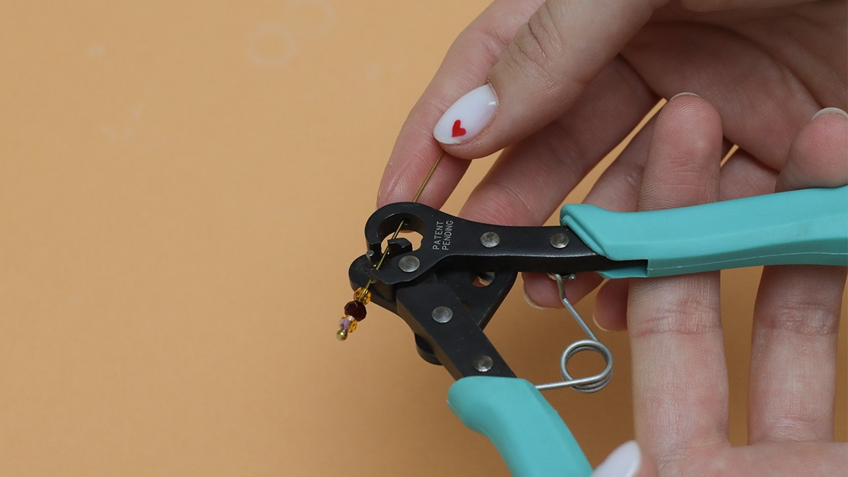 Boucles d'oreilles avec pampilles personnalisables : Etape 2