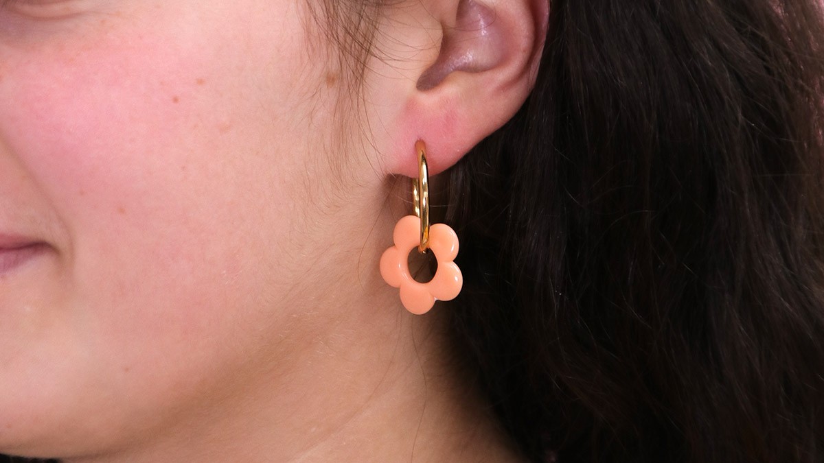DIY Boucles d'oreilles Peach Fuzz faciles à faire : Etape 1