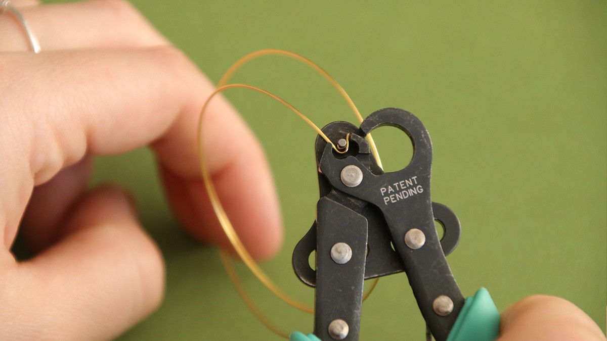 Bracelet multi-tours, perles en pierres naturelles mauve et rose : Etape 4