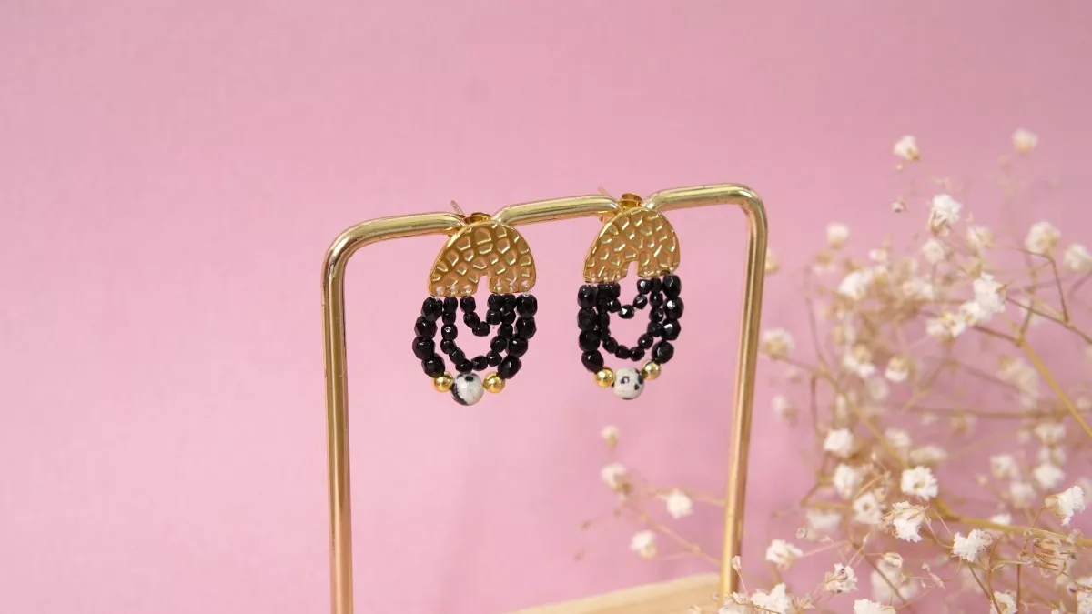 Kit DIY Bijoux Abris Art - Perles De Rocaille Pour Créer Une Broche Pendentif - Ukraine