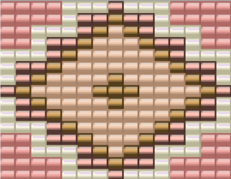 Schéma Bracelet avec tissage central et micro macramé