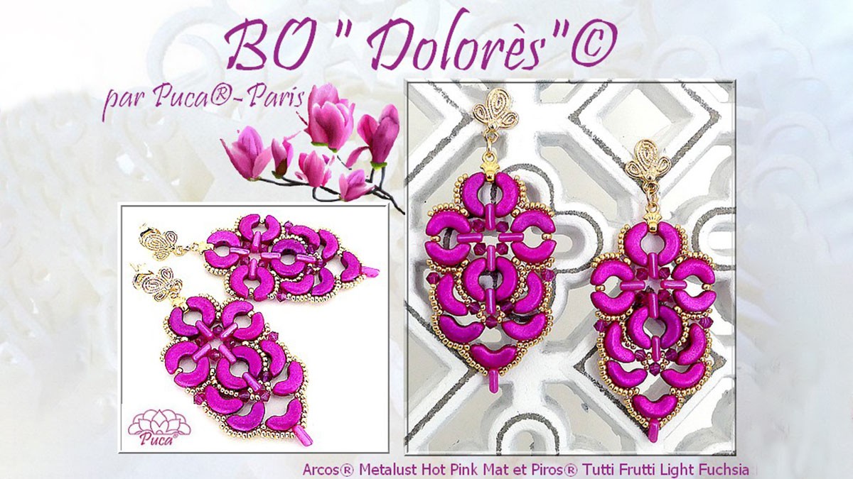 Schéma Boucles d'oreilles Dolores par Puca®