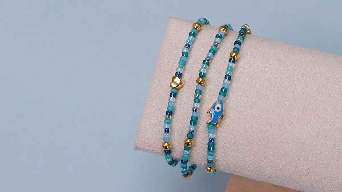 Bracciale Snake con rondelle Multicolore - Gioielli - Bracciali e c... | su MissHobby