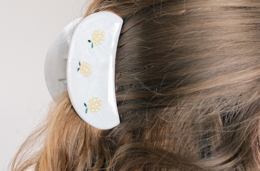 Pinces à cheveux Coquillages et Fruits d'été avec des strass PureCrystal : Etape 4