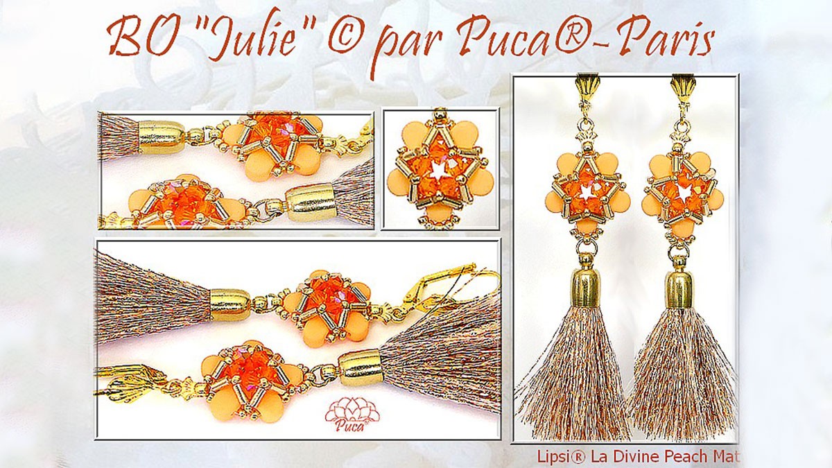 Schéma Boucles d'oreilles Julie par Puca®